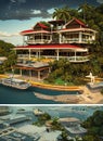 Fictional Mansion in Port Moresby, National Capital, Papua New Guinea.