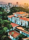 Fictional Mansion in Sao Jose do Rio Preto, SÃ£o Paulo, Brazil. Royalty Free Stock Photo