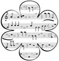 Illustration Music flower Royalty Free Stock Photo