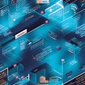 Fictional scenario where a company develops and deploys a mobile app for business analytics.
