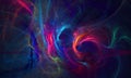 Fictional space energy discharge, lava explosion, plasma or black hole in blue green red colors. Royalty Free Stock Photo