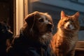 in a fictional world, cats and dogs are the main characters of the series, solving mysterious cases and fighting crime