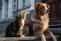 in a fictional world, cats and dogs are the main characters of the series, solving mysterious cases and fighting crime