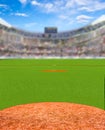 Fictitious Baseball Stadium With Copy Space