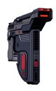 Fictitious taser weapon isolated on a blank background AI