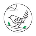 A fictive bird.. Vector illustration decorative design