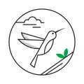 Fictive bird. Vector illustration decorative design Royalty Free Stock Photo