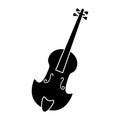 Fiddle classical music instrument pictogram