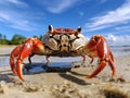 Ai Generated illustration Wildlife Concept of Fiddler crab Royalty Free Stock Photo