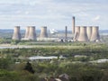 Fiddlers Ferry nuclear power plant in Warrington, Cheshire, in North West of England Royalty Free Stock Photo