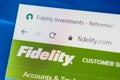 Fidelity.com Web Site. Selective focus. Royalty Free Stock Photo