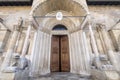 Fidenza, Parma, Italy: cathedral facade