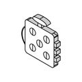 fidget cube toy isometric icon vector illustration Royalty Free Stock Photo