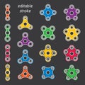 Fidget hand spinner Royalty Free Stock Photo