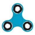 Fidget hand spinner toy for increased focus, stress relief. Relaxation device.