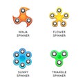 Fidget Hand Spinner Toys flat