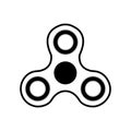 Fidget hand spinner vector white