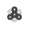 Fidget Spinner graphic Element Template Royalty Free Stock Photo
