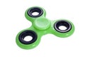 Fidget spinner green isolated