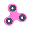 Fidget spinner. Millennial pink hand spinner. Stress relieving spinner toy