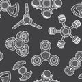 Fidget spinner pattern Royalty Free Stock Photo