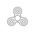 Fidget Spinner - 3 pronged hand toy spun by its center