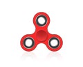 Fidget spinner. Realistic vector illustration isolated on white.