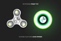 Fidget Spinners Popular Antistress Hand Toys. EPS 10 Vector Illustration