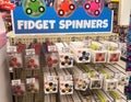 Fidget spinners for sale in a store.