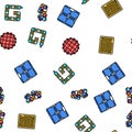 fidget toy fun antistress game seamless pattern vector Royalty Free Stock Photo