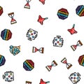 fidget toy fun antistress game seamless pattern vector Royalty Free Stock Photo