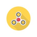 Fidget vector flat color icon Royalty Free Stock Photo