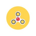 Fidget vector flat color icon Royalty Free Stock Photo