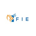 FIE credit repair accounting logo design on white background. FIE creative initials Growth graph letter logo concept. FIE business