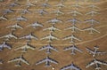 A Field of B-52 Aircraft, Davis Montham Air Force Base, Tucson, Arizona Royalty Free Stock Photo