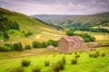 Field Barns in Upper Swaledale Royalty Free Stock Photo