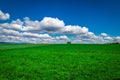 Field Bright Clouds and Sky Landscape Nature