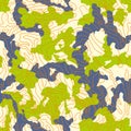 Field camouflage of various shades of green and gray colors Royalty Free Stock Photo