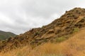 Field captured at the Pyramid Lake in California Royalty Free Stock Photo