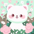 Field of Cuteness: Baby Bear Illustration