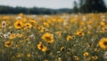 field of dandelions field of yellow flowers dandelions