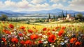 Field of Dead Poppies in Italy