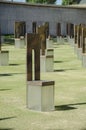 Field of empty chairs Royalty Free Stock Photo