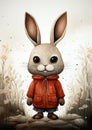Field Fashionista: The Adorable Rabbit with Big Eyes, a Signatur