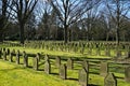 German soldier graves from World War I at Ohlsdorf cemetery in Hamburg, Germany