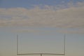Field goal crossbar and uprights