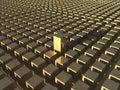 Field of golden blocks