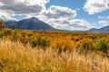 Colorado fall season mountain landscape with changing colors Royalty Free Stock Photo