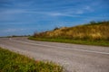 Empty asphalt road and blue sky Royalty Free Stock Photo