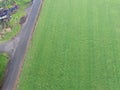 A field of grass grown for hay Royalty Free Stock Photo